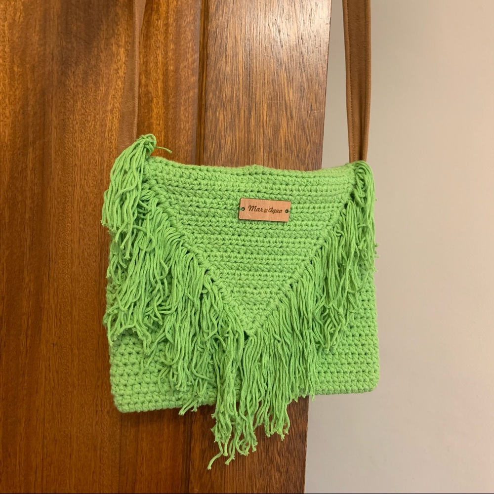 Cross body macrame bag